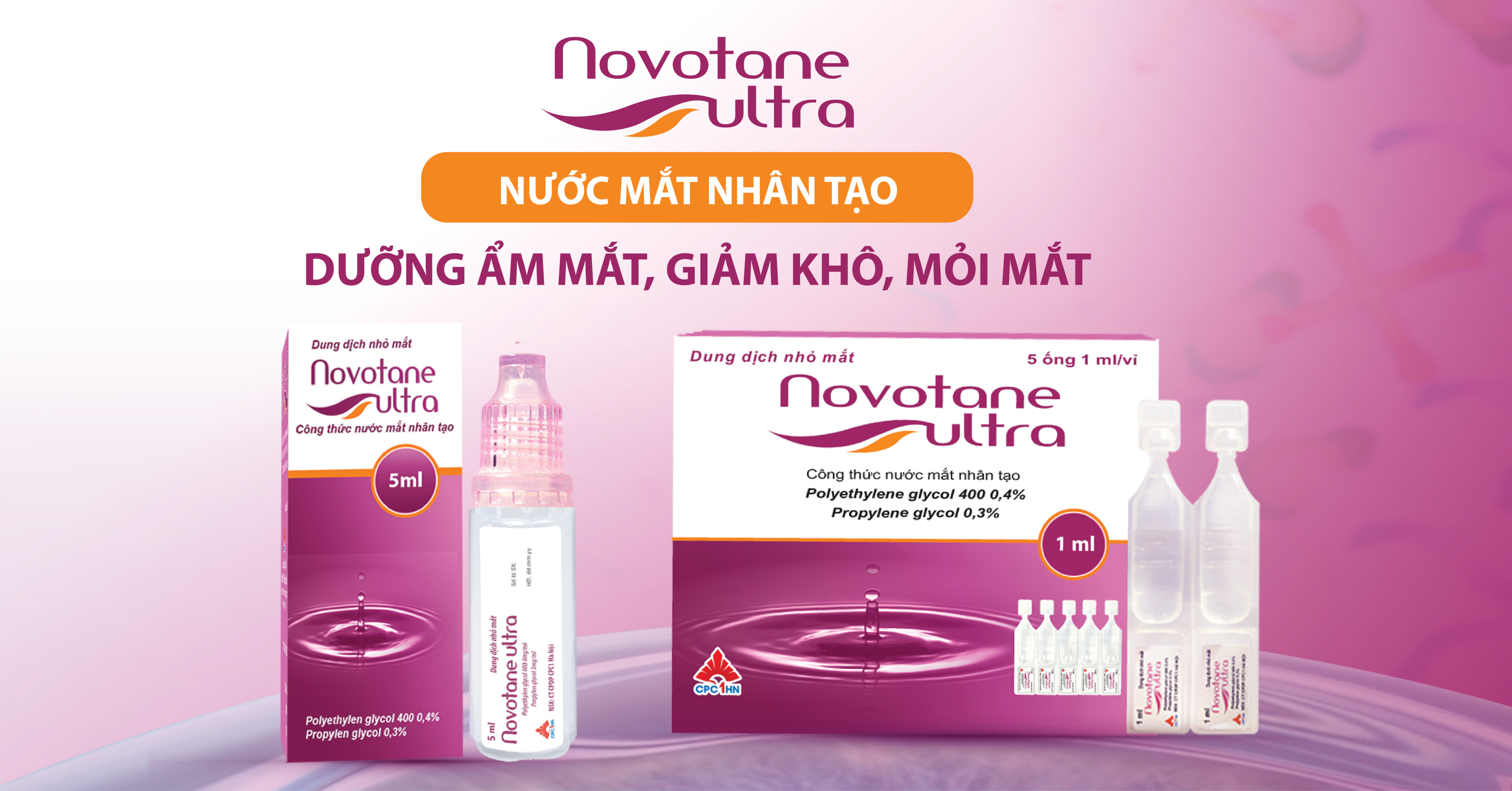 Novotane Ultra - Nước mắt nhân tạo công nghệ BFS