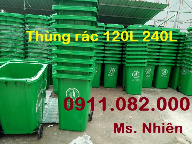 Giá thùng rác 660 lít bao nhiêu? Thùng rác nhựa 120L 240L giá rẻ- lh 0911.082000