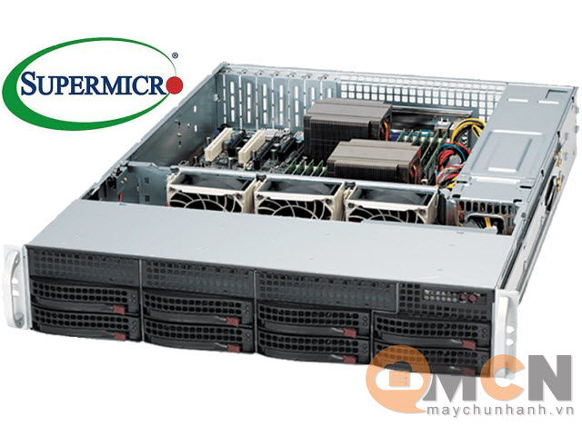 Vỏ case (Cây) máy chủ Supermicro CSE-825TQ-R700LPB Rack 2U Server