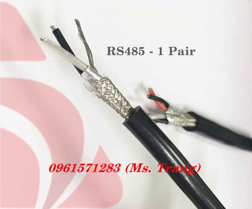 Cáp tín hiệu RS485 18AWG 1 Pair bọc 2 lớp chống nhiễu